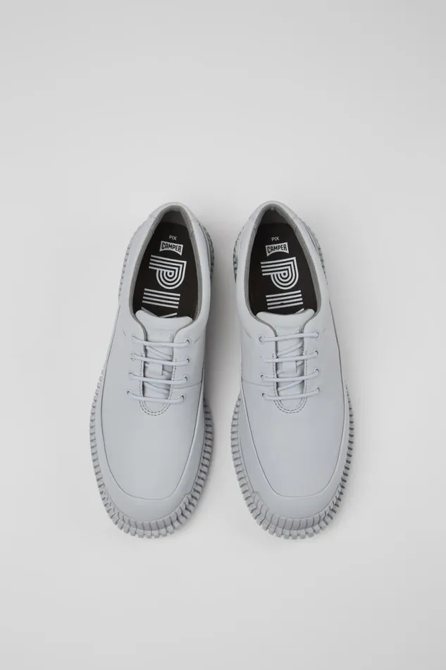 Formal Shoes Women Camper Pix Gray Leather Shoe