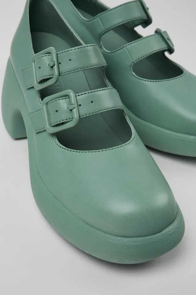 Formal Shoes Women Camper Thelma Green Leather Shoes