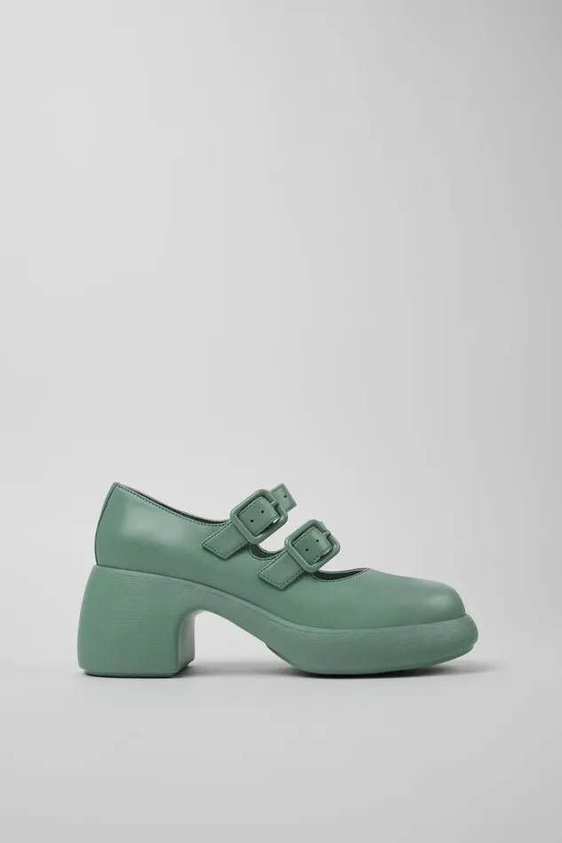 Formal Shoes Women Camper Thelma Green Leather Shoes Formal Shoes Women Camper Thelma Green Leather Shoes