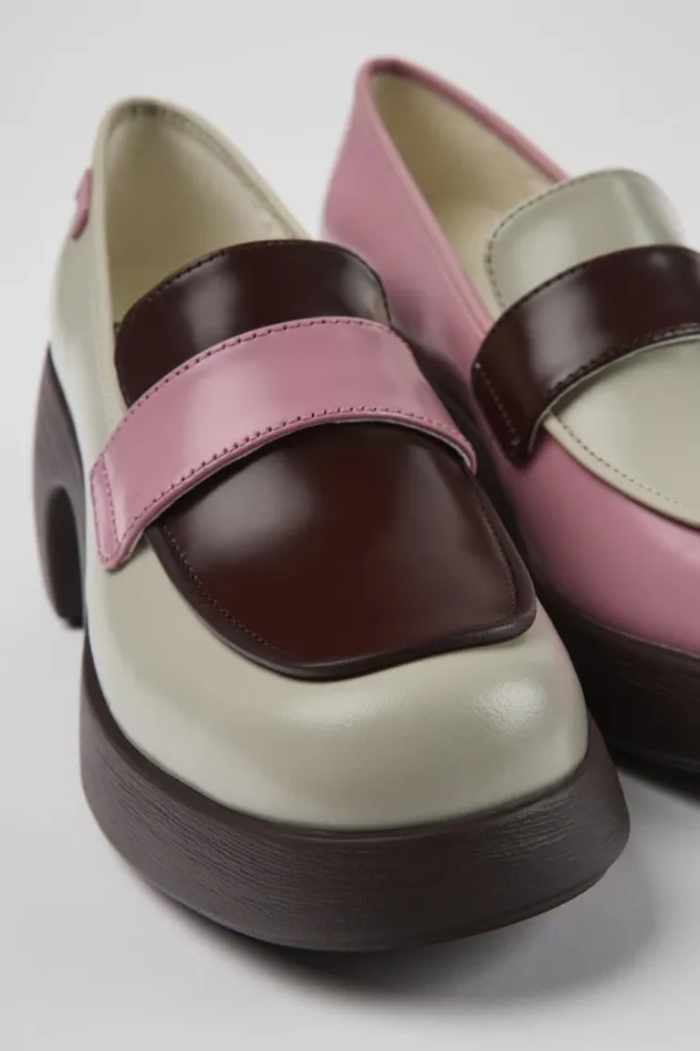 Formal Shoes Women Camper Twins Multicolored Leather Shoes