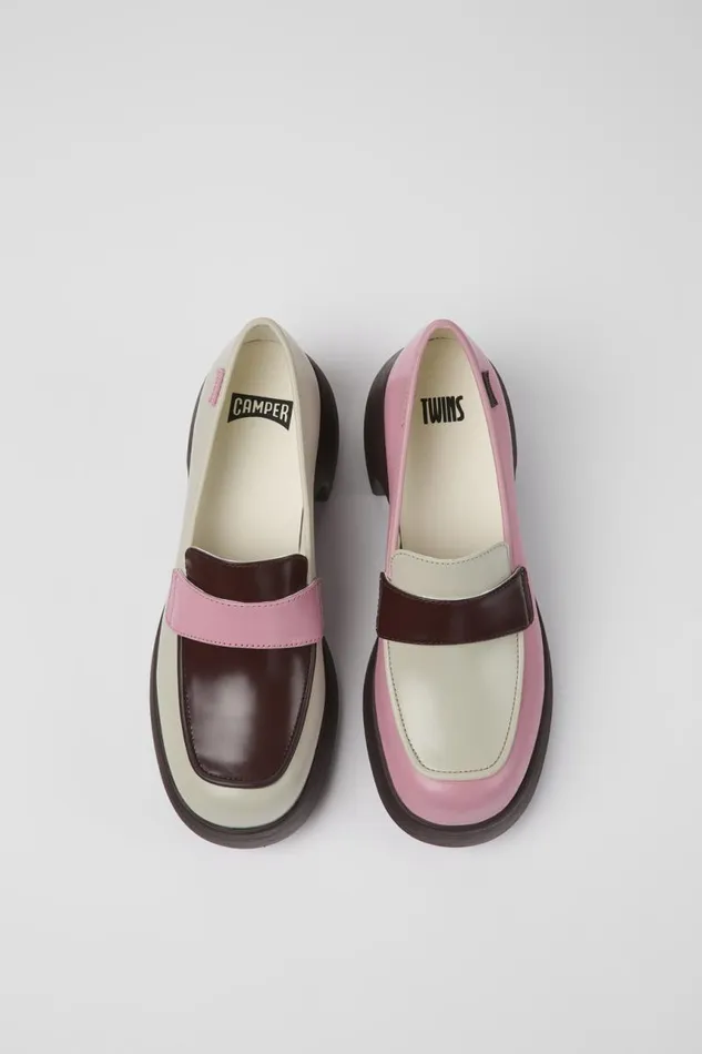 Formal Shoes Women Camper Twins Multicolored Leather Shoes