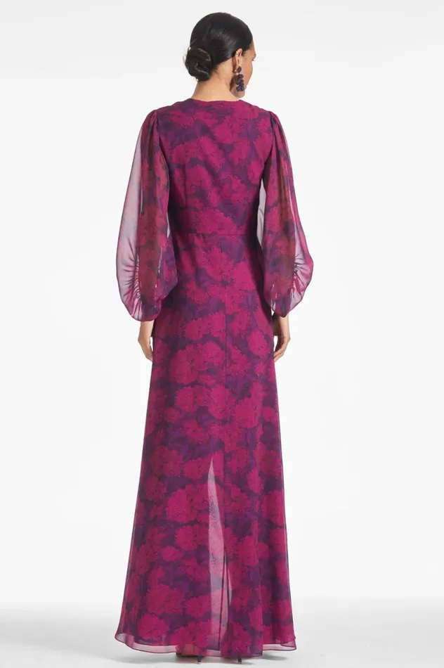 Formal Women Sachin and Babi Jenny Gown 8211 Magenta Bloom