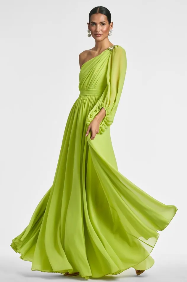 Formal Women Sachin and Babi Makayla Gown 8211 Chartreuse