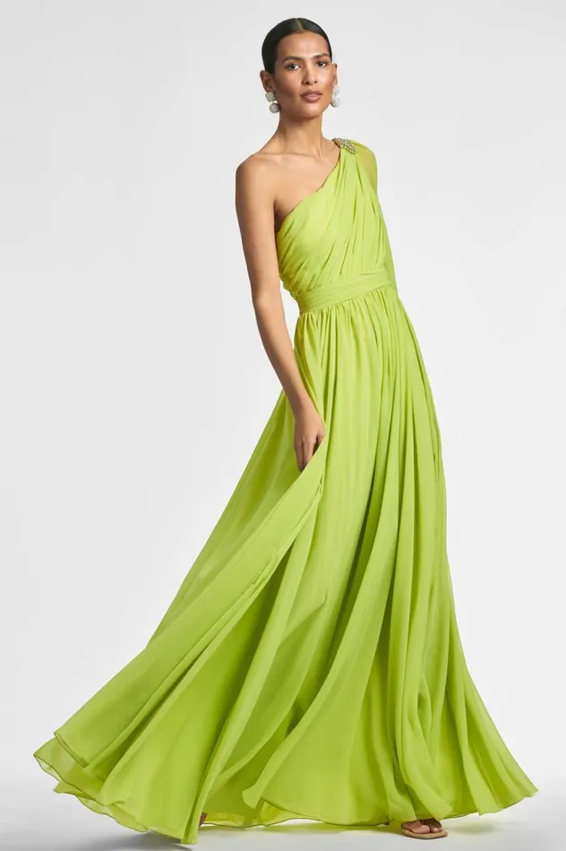 Formal Women Sachin and Babi Makayla Gown 8211 Chartreuse