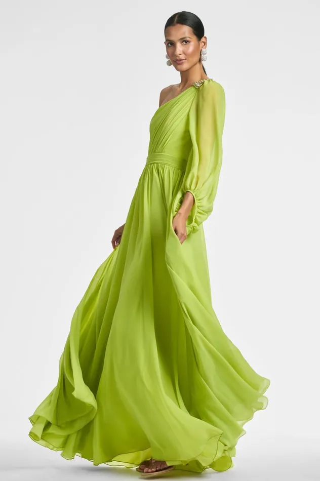Formal Women Sachin and Babi Makayla Gown 8211 Chartreuse