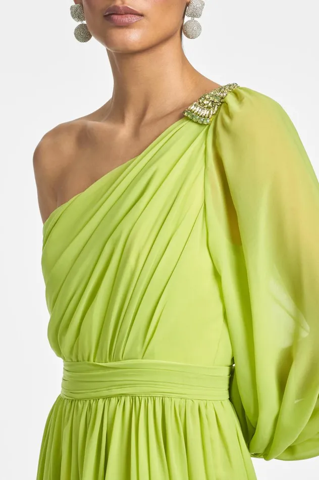 Formal Women Sachin and Babi Makayla Gown 8211 Chartreuse
