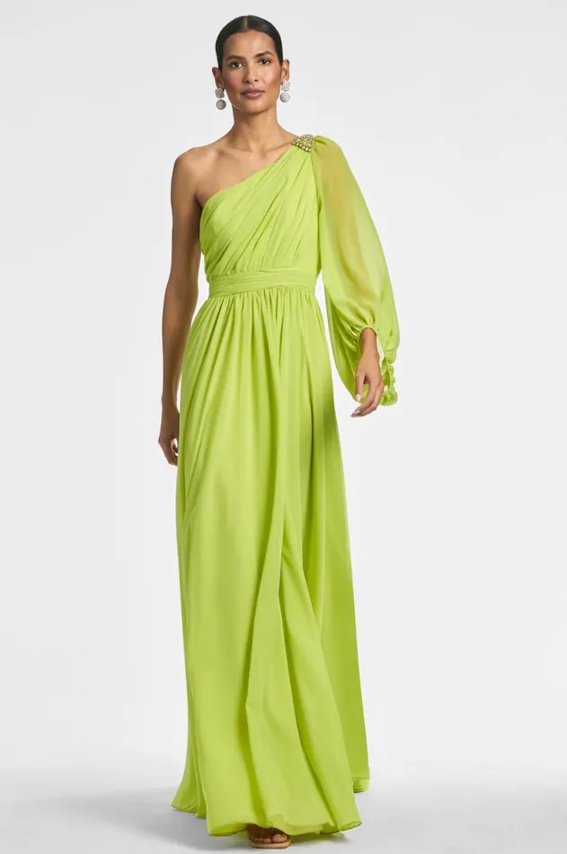 Formal Women Sachin and Babi Makayla Gown 8211 Chartreuse