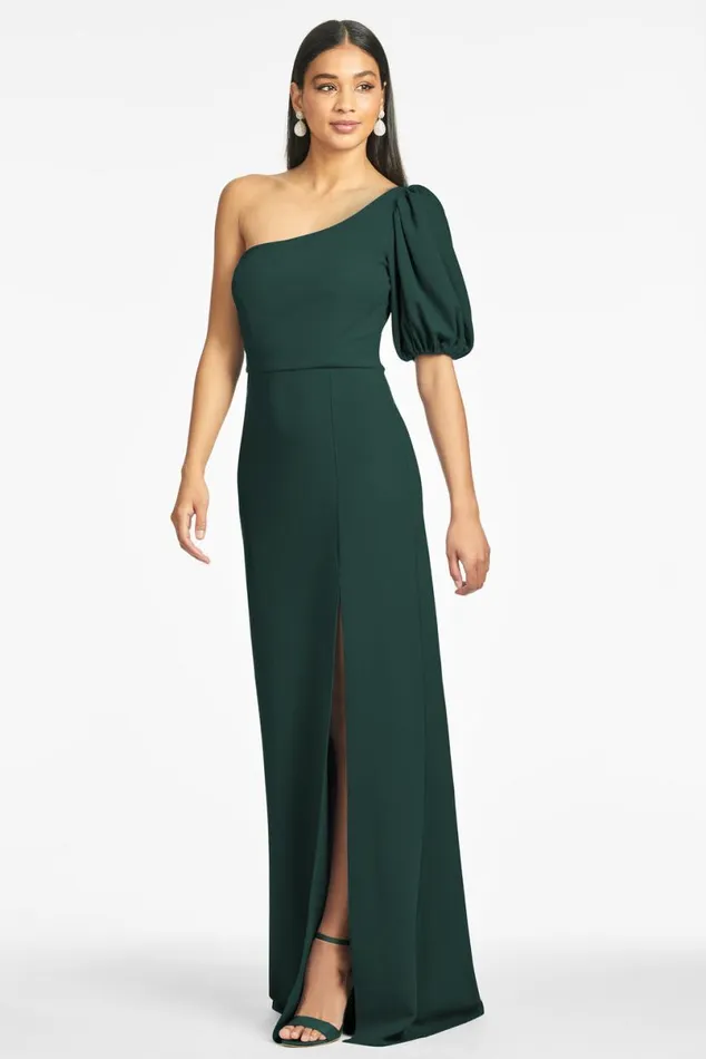 Formal Women Sachin and Babi Nadia 4Way Stretch Crepe Gown 8211 Emerald