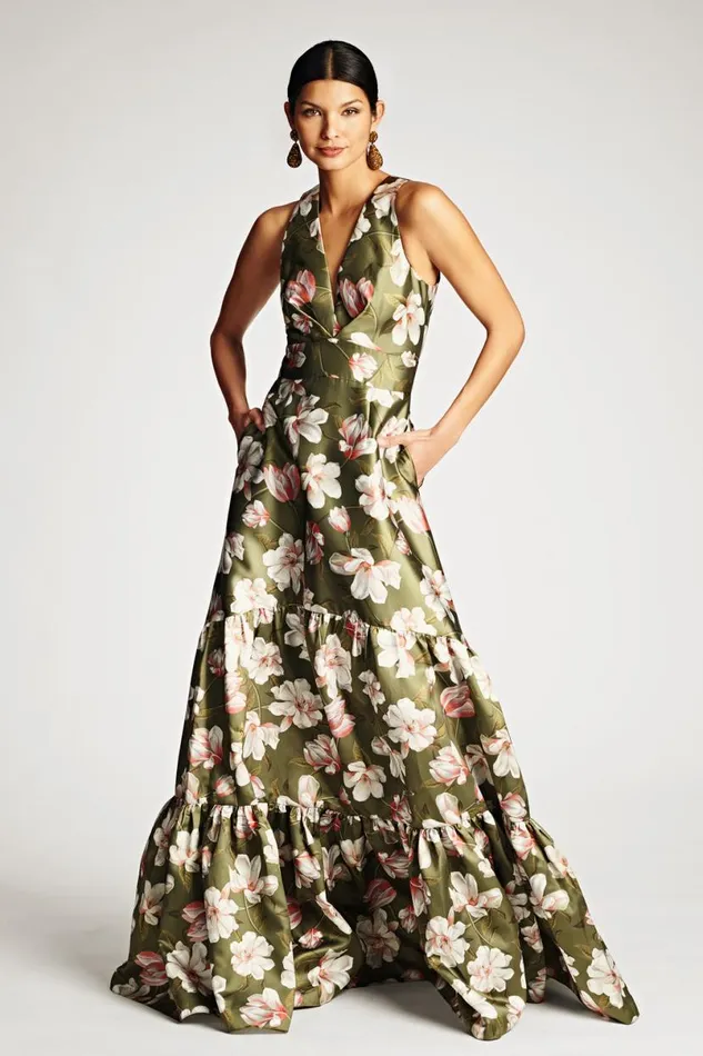 Formal Women Sachin and Babi Rori Gown 8211 Moss Magnolia