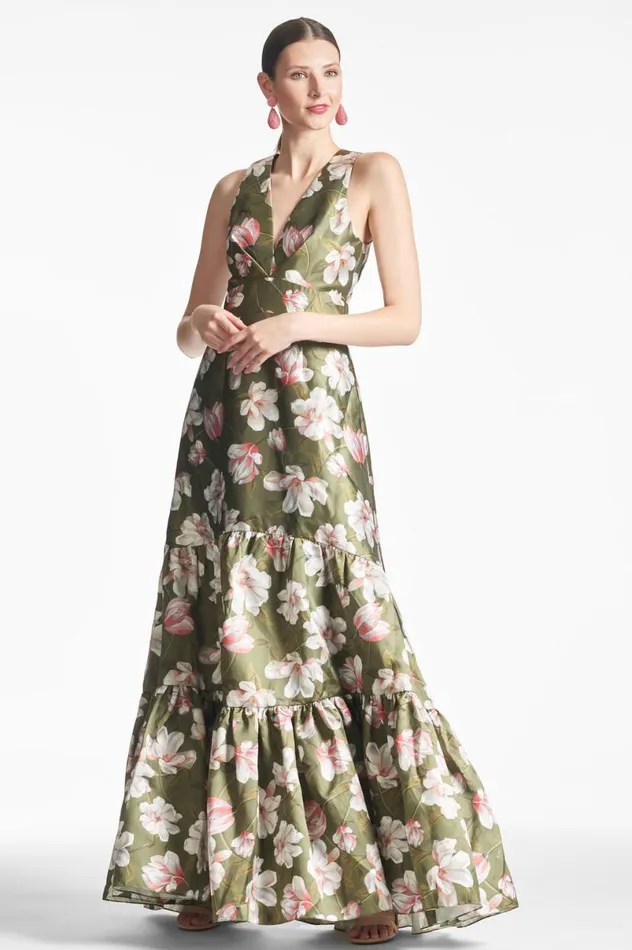 Formal Women Sachin and Babi Rori Gown 8211 Moss Magnolia