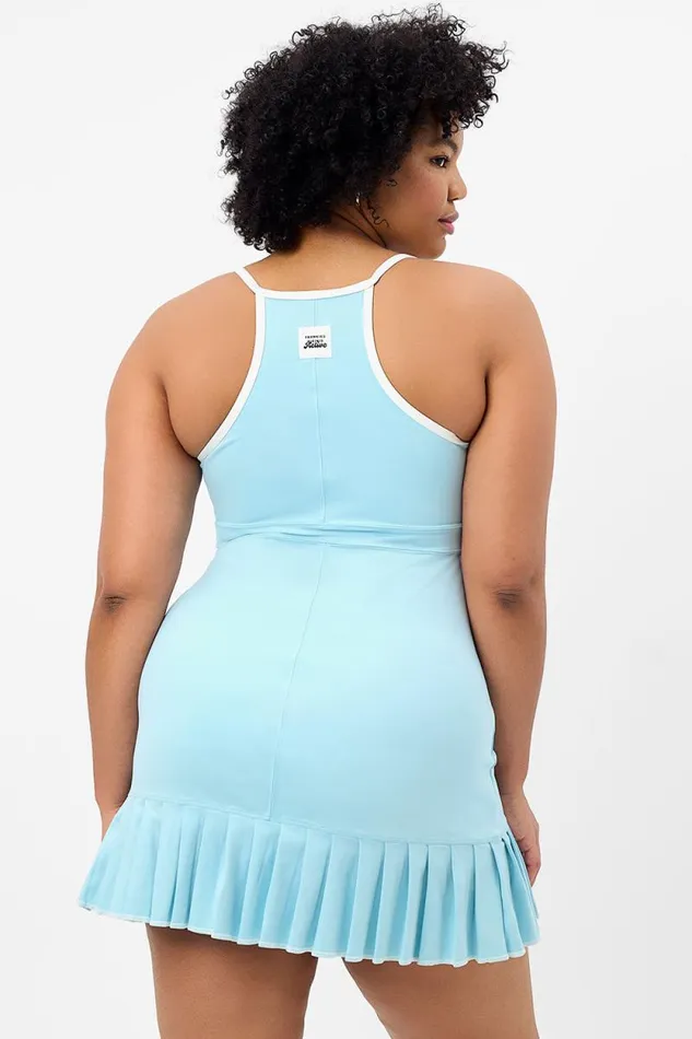 Frankies Bikinis Active Women Swift Tennis Dress Baby Blue