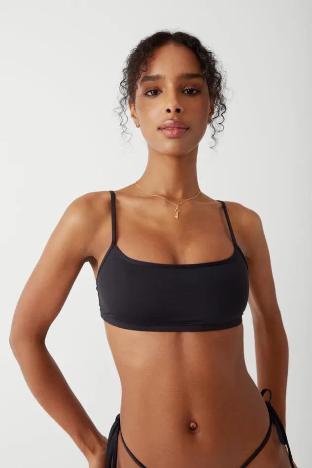 Frankies Bikinis Bikinis Women Bay View Bralette Bikini Top Black