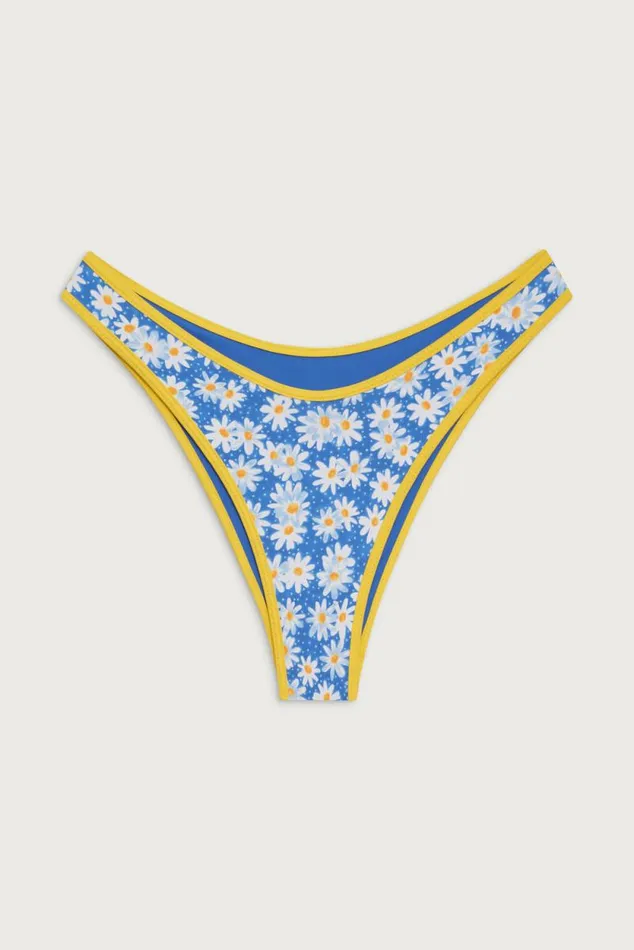 Frankies Bikinis Bikinis Women Dove Classic Bikini Bottom Blue Daisy
