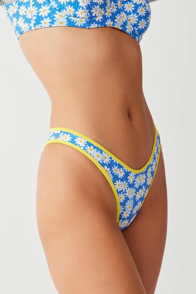 Frankies Bikinis Bikinis Women Dove Classic Bikini Bottom Blue Daisy