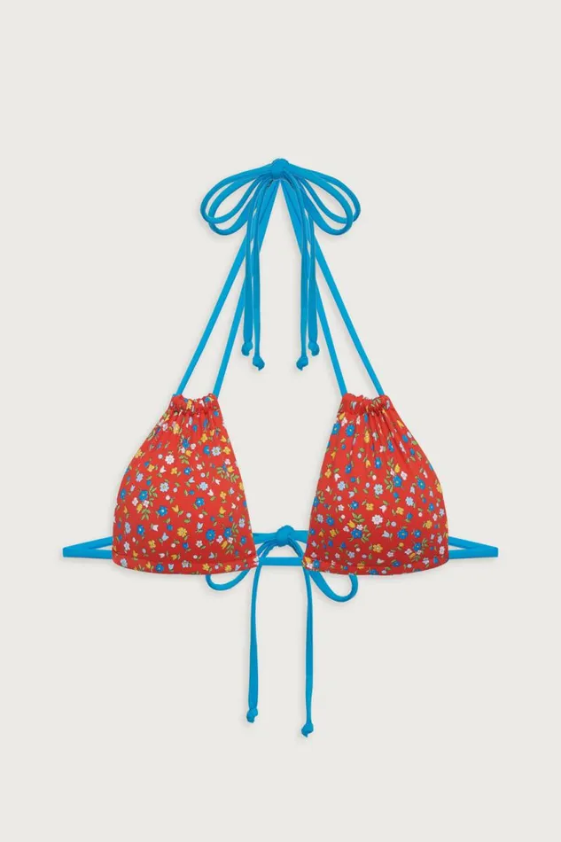 Frankies Bikinis Bikinis Women Florabelle Triangle Bikini Top Seaside Farm