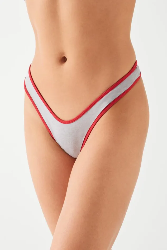 Frankies Bikinis Bikinis Women Full Moon Micro Bikini Bottom Cherry Mint