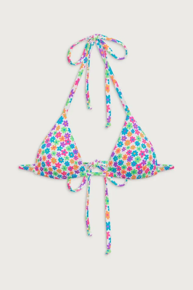 Frankies Bikinis Bikinis Women Nick Floral Triangle Bikini Top Forever Flower