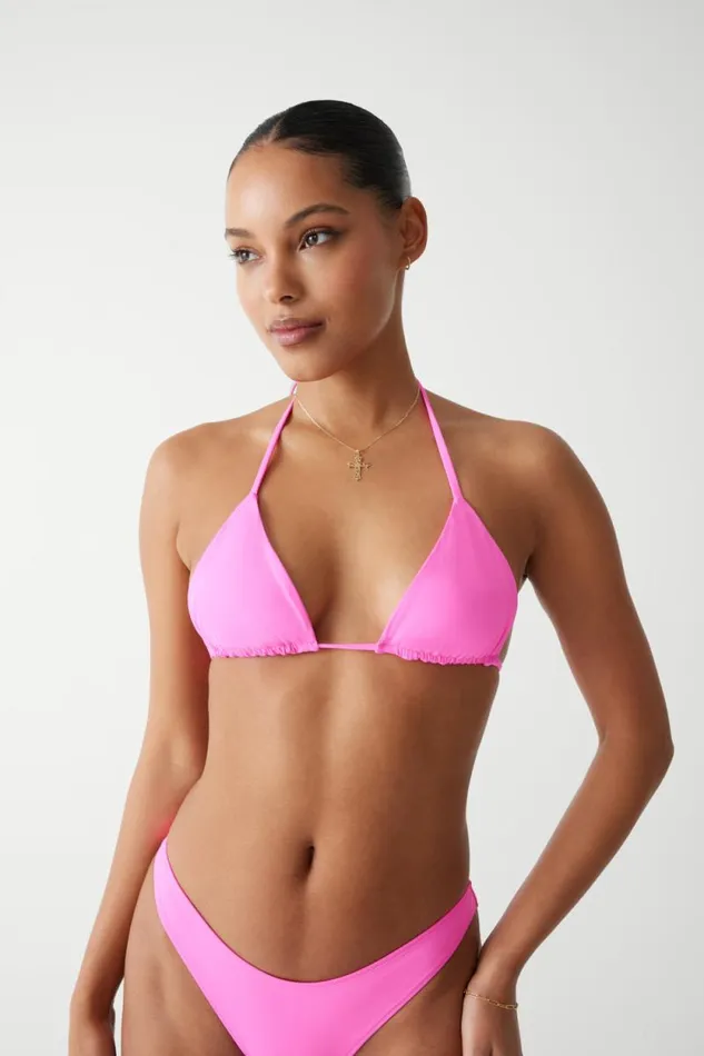 Frankies Bikinis Bikinis Women Nick String Triangle Bikini Top Watermelon