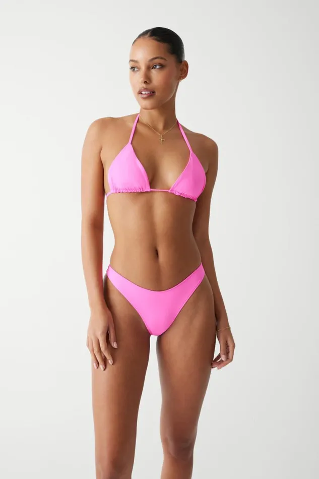 Frankies Bikinis Bikinis Women Nick String Triangle Bikini Top Watermelon