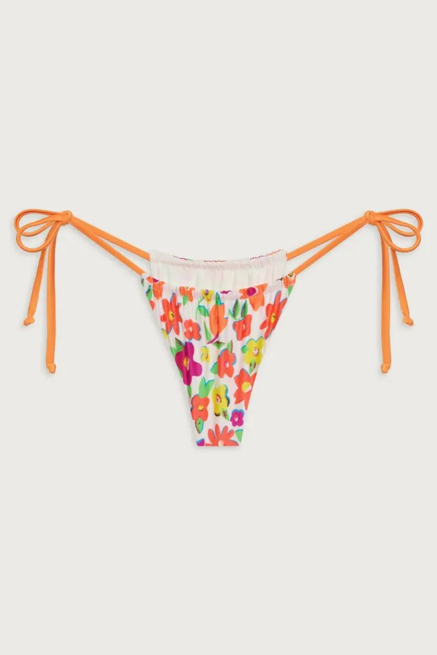 Frankies Bikinis Bikinis Women Tia Shine Skimpy Bikini Bottom French Flowers