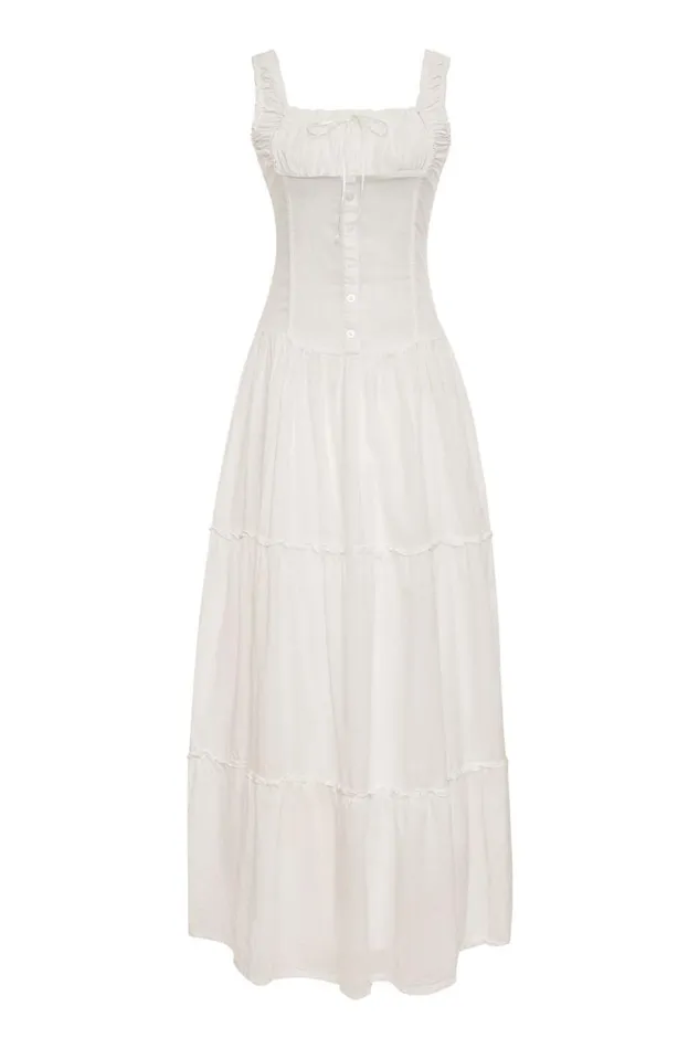 Frankies Bikinis Dresses Women Christabelle Ruffle Maxi Dress Sunrose
