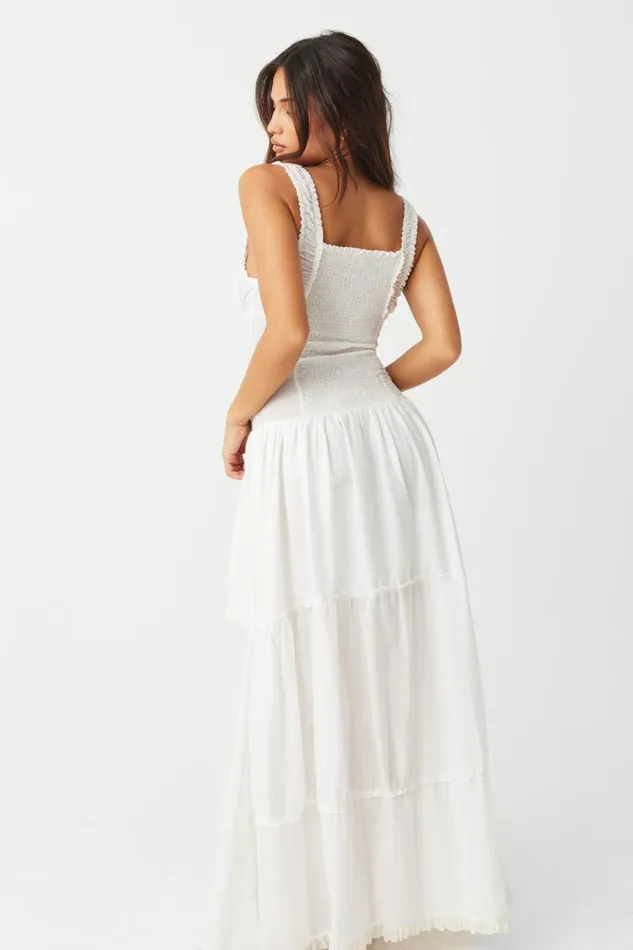 Frankies Bikinis Dresses Women Christabelle Ruffle Maxi Dress Sunrose