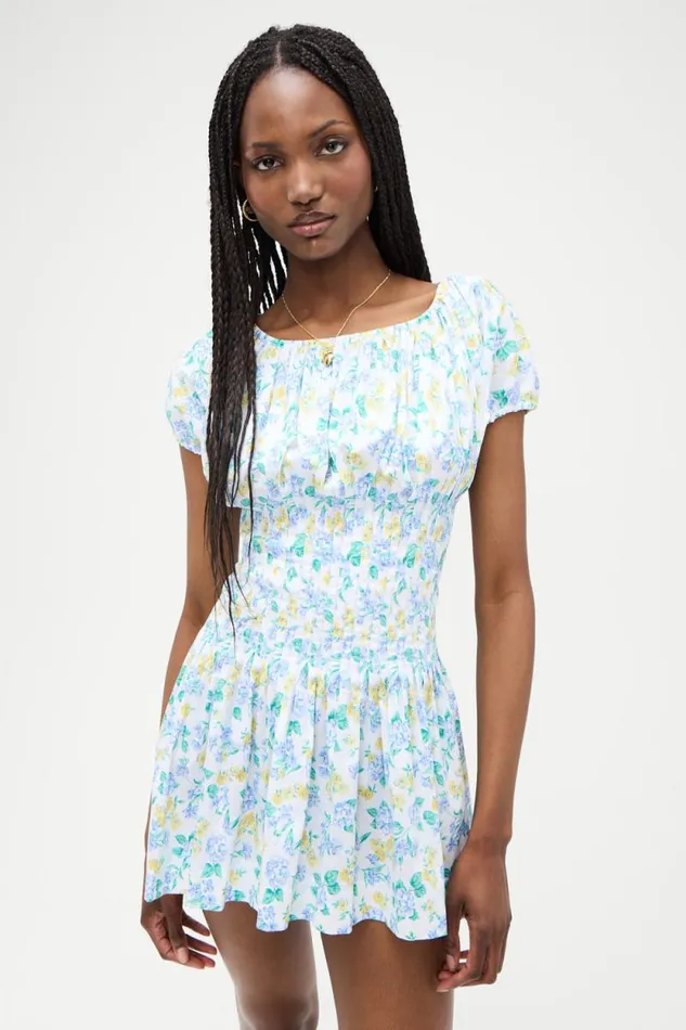 Frankies Bikinis Dresses Women Sadie Mini Dress Coastal Floral
