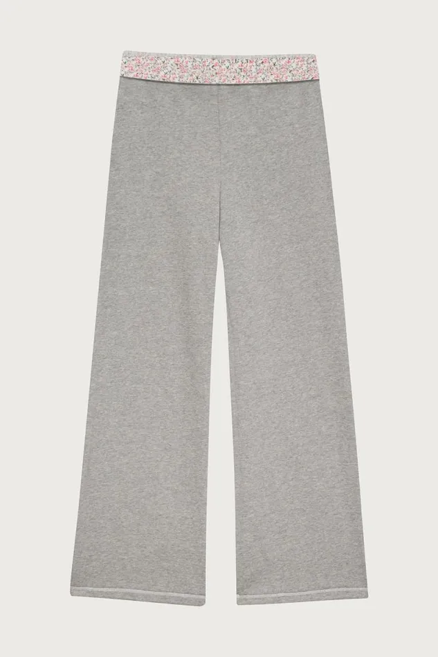 Frankies Bikinis Matching Sets Women Avalon Sweat Pant Heather Grey Baby Blanket