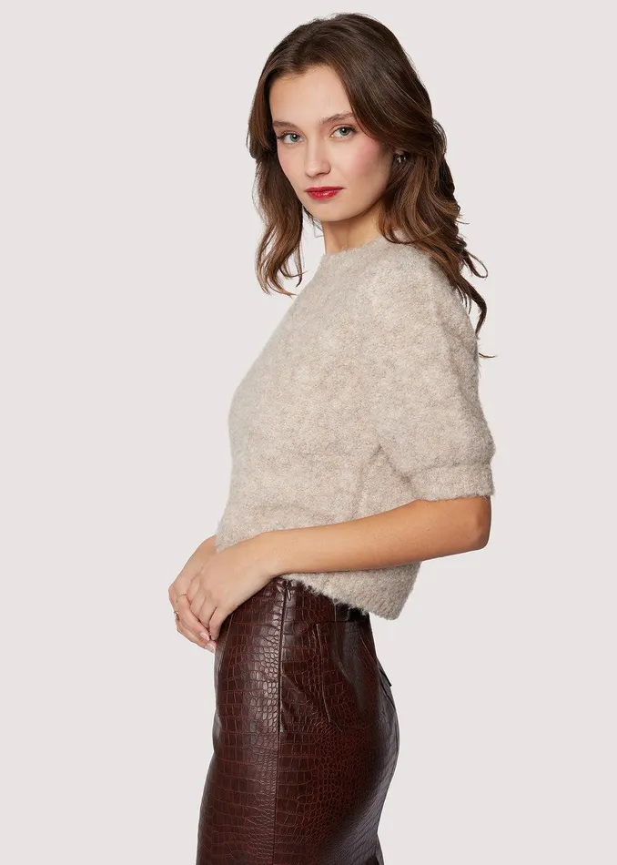 Gabriella Top Oatmeal Women Lost Wander Sweaters