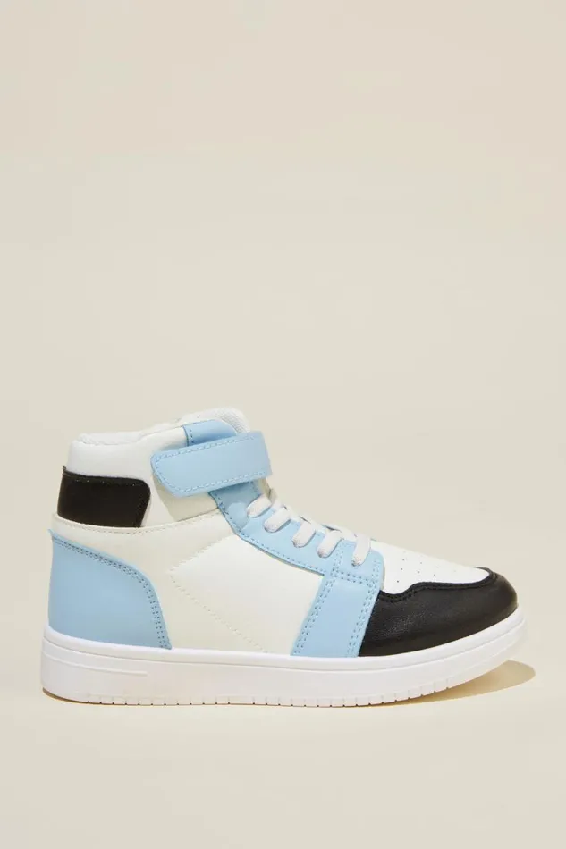 Girls 214Boys 214 Sneakers Cotton On Harrison High Top Sneaker Dusk Blueblack