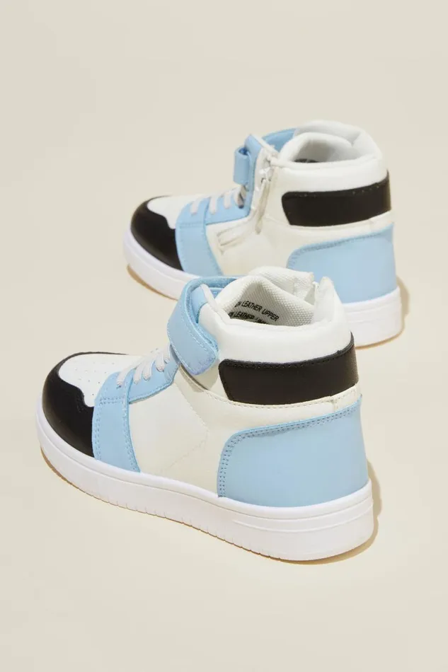 Girls 214Boys 214 Sneakers Cotton On Harrison High Top Sneaker Dusk Blueblack