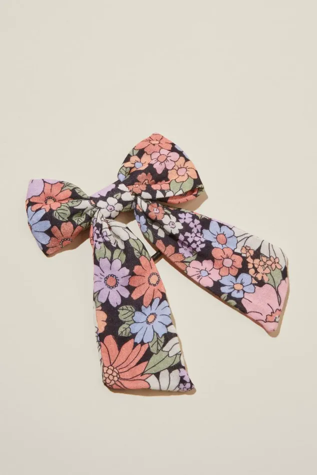 Girls 214 Hair Accessories Cotton On Bailee Bow Hair Tie Quinn Floralphantom