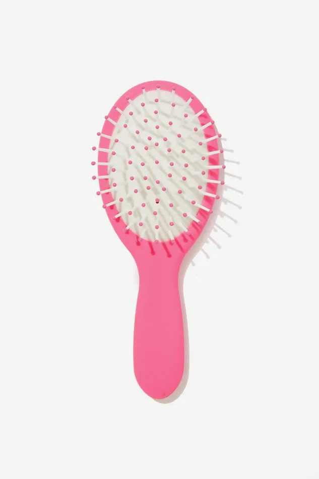 Girls 214 Hair Accessories Cotton On Licensed Hair Brush Lcn Mat Barbiepink Gerbera Logo