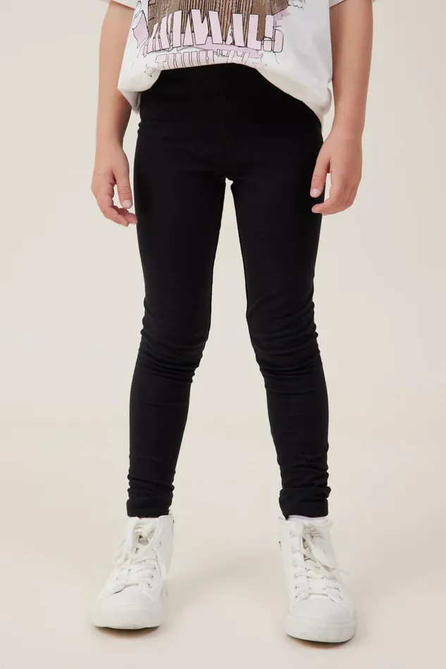 Girls 214 Leggings Pants and Jeans Cotton On Huggie Tights Black