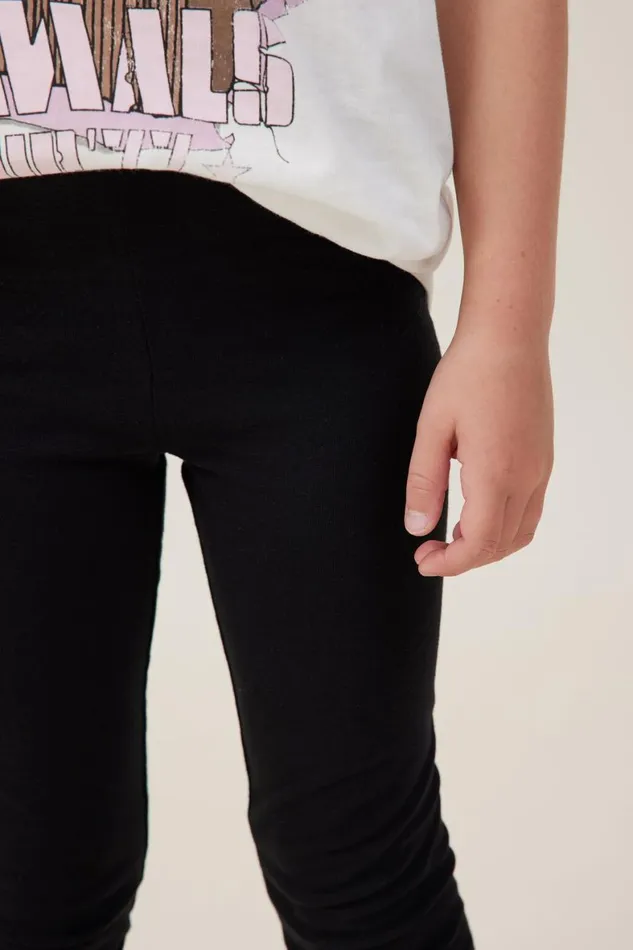 Girls 214 Leggings Pants and Jeans Cotton On Huggie Tights Black
