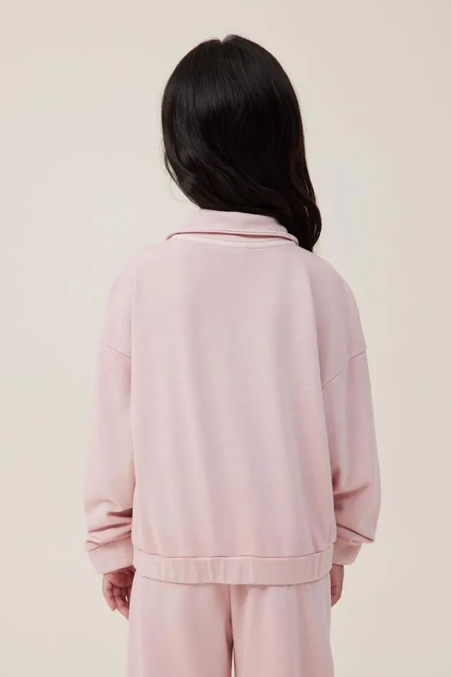 Girls 214 Sweatshirts and Sweatpants Cotton On Naomi Half Zip Pullover Zephyr