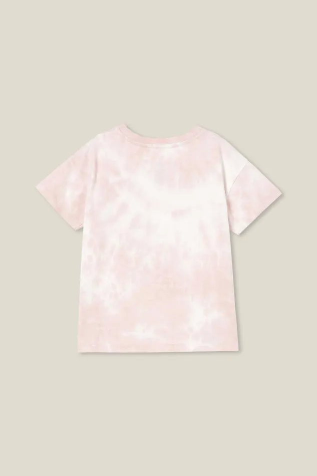 Girls 214 Tops and TShirts Cotton On Poppy Short Sleeve Print Tee Zephyr Tie Dyecassette Tape