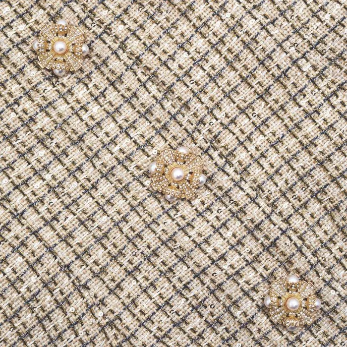 Gold Boucle Mini Dress Women Self Portrait Dresses Gold Boucle Mini Dress Women Self Portrait Dresses