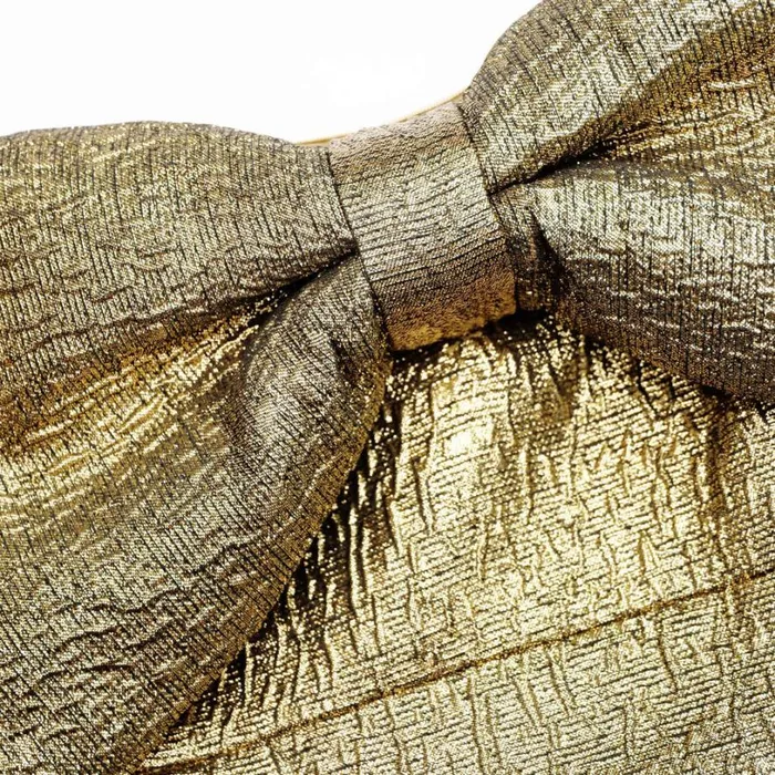 Gold Metallic Jacquard Midi Dress Women Self Portrait Dresses