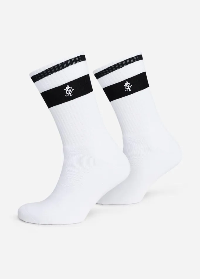 Gym King Accessories Women Ryu Socks 2pk 8211 White