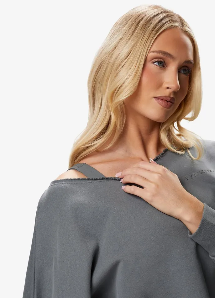 Gym King CoOrds Women Move Your Way Crop Sweatshirt 8211 Dark Sage
