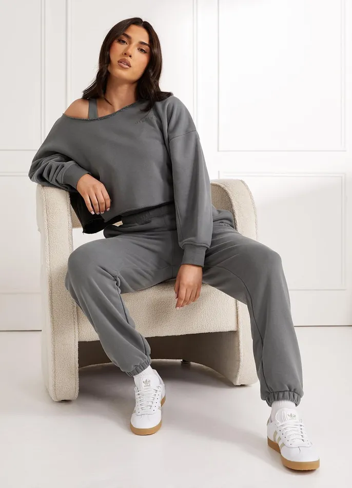 Gym King CoOrds Women Move Your Way Crop Sweatshirt 8211 Dark Sage