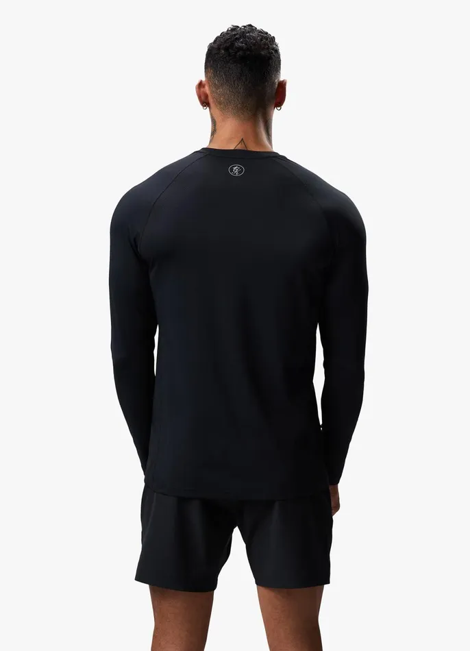 Gym King Gymwear Men Energy LS Tee Black