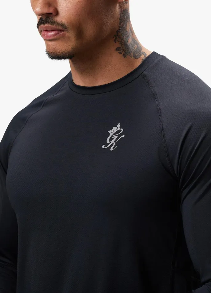 Gym King Gymwear Men Energy LS Tee Black