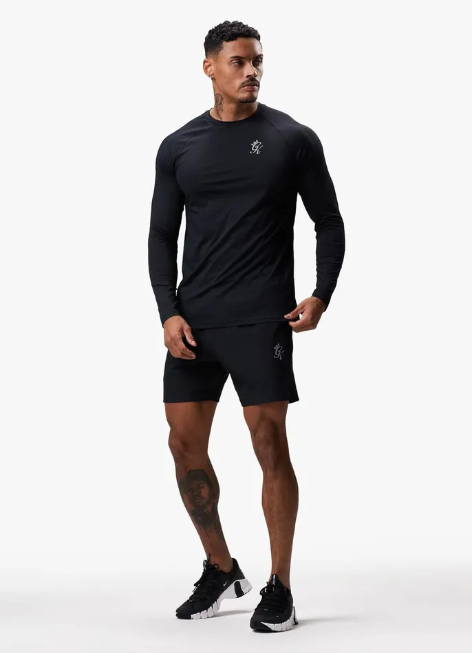 Gym King Gymwear Men Energy LS Tee Black
