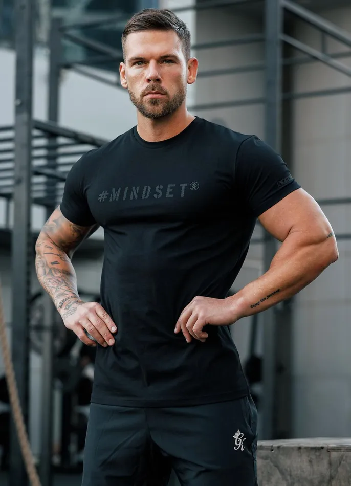 Gym King Gymwear Men Mindset Jersey Tee 8211 Black