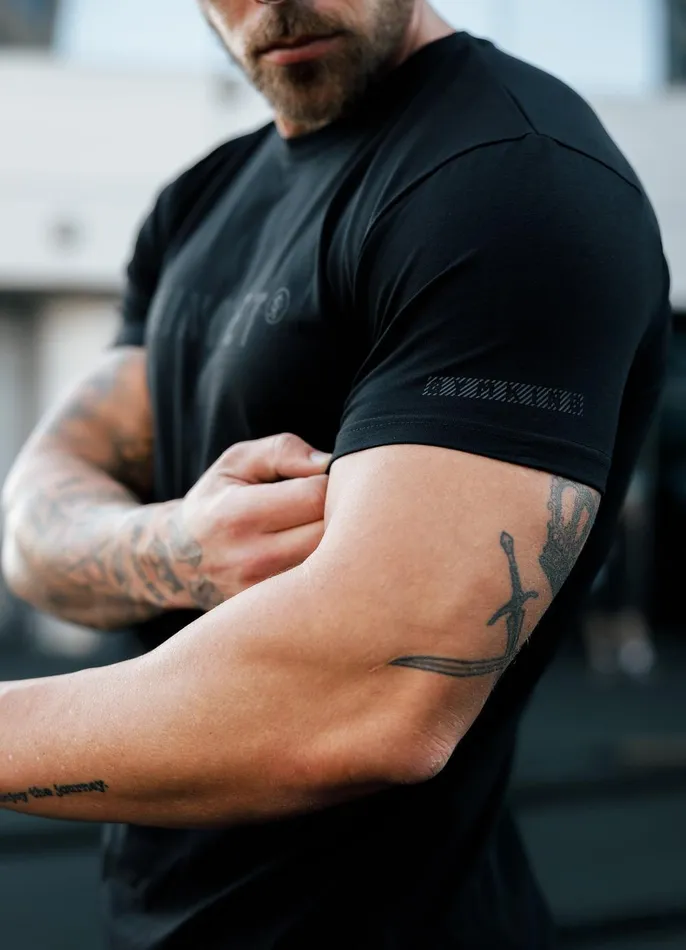 Gym King Gymwear Men Mindset Jersey Tee 8211 Black