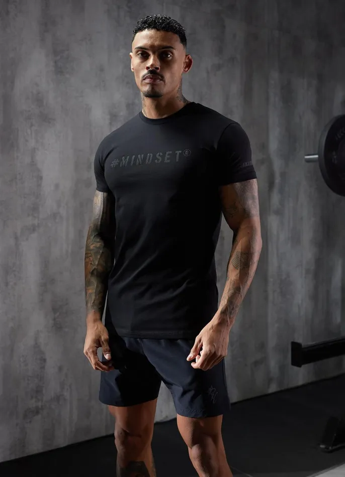 Gym King Gymwear Men Mindset Jersey Tee 8211 Black