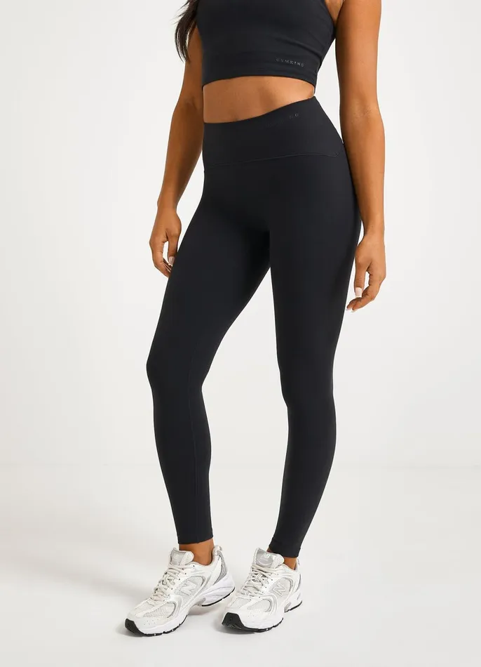 Gym King Gymwear Women Peach Luxe Legging 8211 Black Luxe