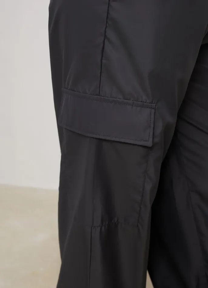 Gym King Joggers Women Satin Cargo Pants 8211 Graphite